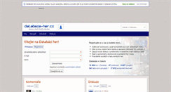 Desktop Screenshot of databaze-her.cz